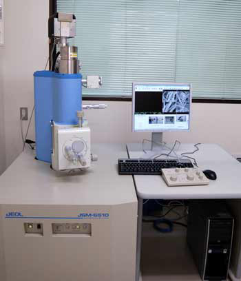 走査電子顕微鏡（日本電子 JSM-6510）写真